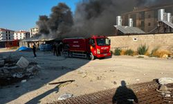 Konya’da TOKİ şantiyesinde yangın: Konteynerler alev aldı!