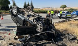 Feci kaza! Takla atan otomobilden sağ çıkamadı…