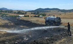 Kırsal alanda yangın! Köylü seferber oldu…