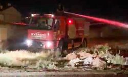 Konya'da boş arazide çıkan yangın korkuttu