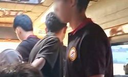 Okula böyle gittiler! Öğrenci servisindeki görüntüler tepki çekti
