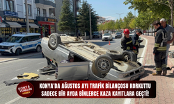 Konya'da ağustos ayı trafik bilançosu korkuttu: Sadece bir ayda binlerce kaza kayıtlara geçti!