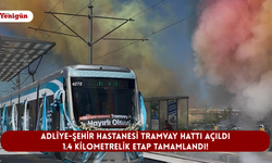 Adliye-Şehir Hastanesi Tramvay Hattı açıldı: 1.4 kilometrelik etap tamamlandı!