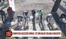 Konya'da geleceğe miras: 172 bin balık sularla buluştu!