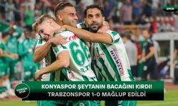 Konyaspor Şeytanın bacağını kırdı! Trabzonspor 1-0 Mağlup edildi
