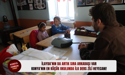 İlayda’nın da artık sıra arkadaşı var: Konya'nın en küçük okulunda ilk ders zili heyecanı!