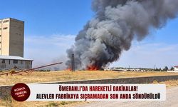 Alevler fabrikaya sıçramadan son anda söndürüldü