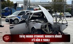 Tofaş marka otomobil hurdaya döndü, 3’ü ağır 4 yaralı!