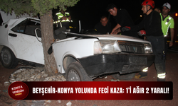 Beyşehir-Konya yolunda feci kaza: 1’i ağır 2 yaralı!