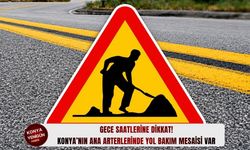 Konya’nın ana arterlerinde yol bakım mesaisi var
