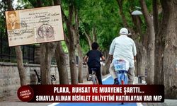 Sınavla alınan bisiklet ehliyetini hatırlayan var mı?