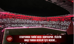 Stadyumda tarihi gece: Konyaspor- Filistin maçı yarıda kesildi! İşte nedeni...