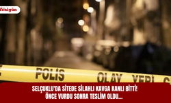 Selçuklu'da sitede silahlı kavga kanlı bitti! Önce vurdu sonra teslim oldu…