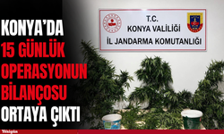Konya’da 15 günlük operasyonun bilançosu ortaya çıktı