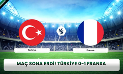 Maç sona erdi! Türkiye 0-1 Fransa