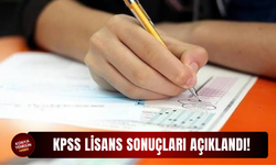 KPSS Lisans sonuçları açıklandı!