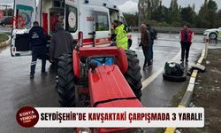 Seydişehir’de kavşaktaki çarpışmada 3 yaralı!