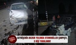 Seydişehir-Bozkır yolunda otomobiller çarpıştı, 3 kişi yaralandı!