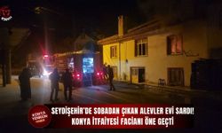 Seydişehir’de sobadan çıkan alevler evi sardı! Konya İtfaiyesi facianı öne geçti
