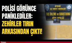 Polisi görünce paniklediler: Zehirler tırın arkasından çıktı!