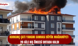Korkunç çatı yangını sonrası büyük mağduriyet: 20 aile kış öncesi ortada kaldı