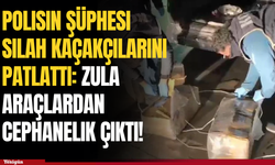 Polisin şüphesi silah kaçakçılarını patlattı: Zula araçlardan cephanelik çıktı!