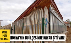 Konya’nın bu ilçesinde kayak pisti yok, kayak çiti var!