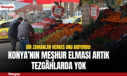 Konya’nın meşhur elması artık tezgâhlarda yok