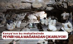 Konya’nın bu mahallesinde peynirler hala mağaradan çıkarılıyor!