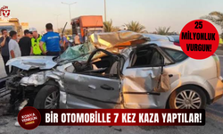 Bir otomobille 7 kez kaza yaptılar! 25 milyon TL’lik vurgun