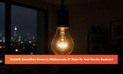 Elektrik Kesintileri Konya’yı Etkileyecek: 27 Ekim’de Yeni Takvim Başlıyor!