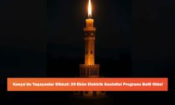 Konya’da Yaşayanlar Dikkat: 29 Ekim Elektrik Kesintisi Programı Belli Oldu!