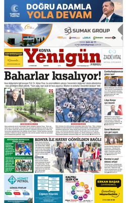 Konya Yenigün Gazetesi - 22.05.2023 Manşeti