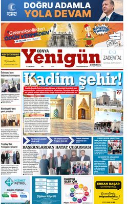 Konya Yenigün Gazetesi - 23.05.2023 Manşeti