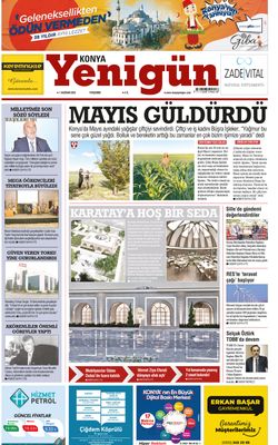 Konya Yenigün Gazetesi - 01.06.2023 Manşeti