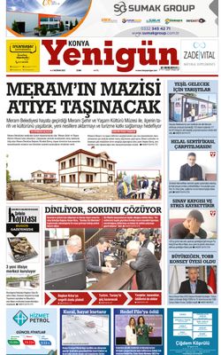 Konya Yenigün Gazetesi - 02.06.2023 Manşeti