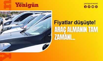 Konya'da ikinci el araç fiyatları düşüşte!
