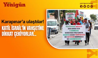Gazze'deki zulme dikkat çekmek için 8 gündür yürüyorlar!