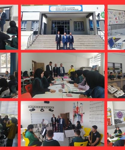 Yiğit, Ahmet Hazım Uluşahin İmam Hatip Ortaokulunu ziyaret etti