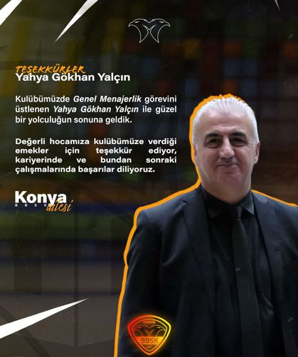 Konya BBSK, Genel Menajeri Yalçın’a veda etti