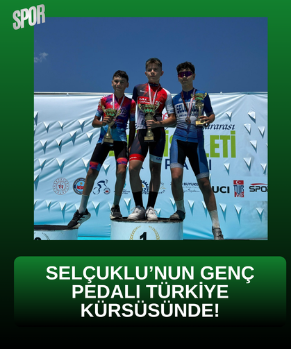 Selçuklu’nun Genç Pedalı Türkiye kürsüsünde!