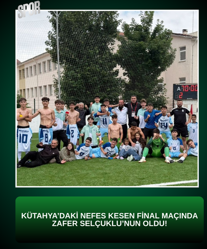 Kütahya’daki nefes kesen final maçında zafer Selçuklu’nun oldu!