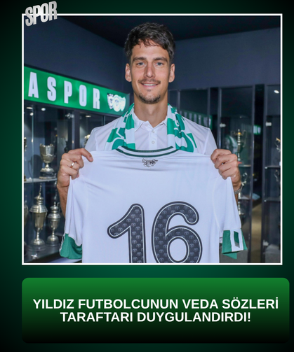 Yıldız futbolcunun veda sözleri taraftarı duygulandırdı