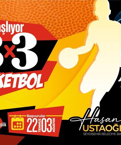 Seydişehir’de sokak basketbolu heyecanı başlıyor: 3x3 Turnuvası i̇çin kayıtlar açıldı!