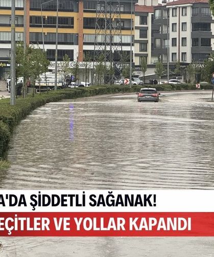 Konya'da şiddetli sağanak hayatı felç etti: Alt geçitler ve yollar kapandı