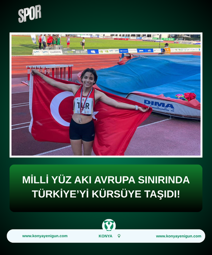 Milli yüz akı Avrupa sınırında Türkiye’yi kürsüye taşıdı!
