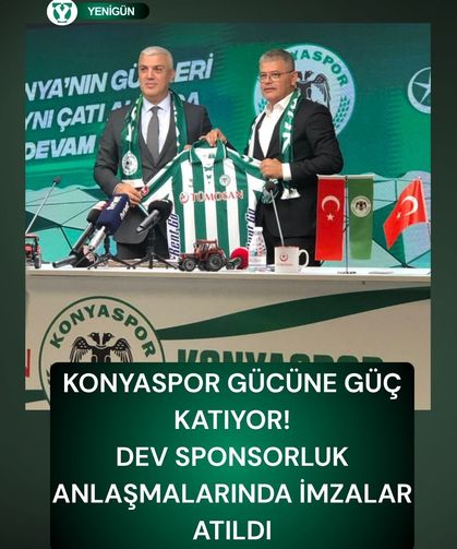 Konyaspor gücüne güç katıyor: Dev sponsorluk anlaşmalarında imzalar atıldı!