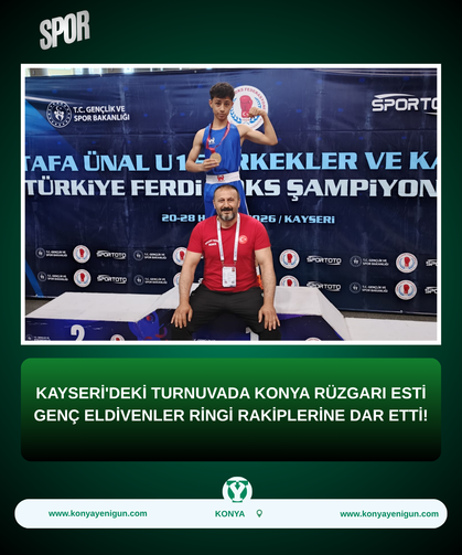 Kayseri'deki turnuvada Konya rüzgarı esti: Genç eldivenler ringi rakiplerine dar etti!