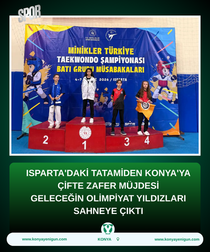 Isparta'daki tatamiden Konya'ya çifte zafer müjdesi: Geleceğin olimpiyat yıldızları sahneye çıktı