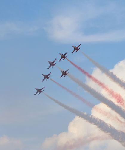 Konya’dan havalanan Türk Yıldızları SHG Airshow nefesleri kesti